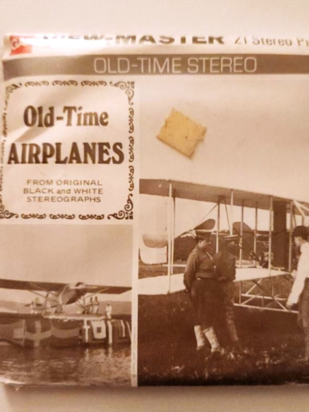 VTG 1976 SEALED View Master GAF Old Time Airplanes Stereo 3 Reels‎
